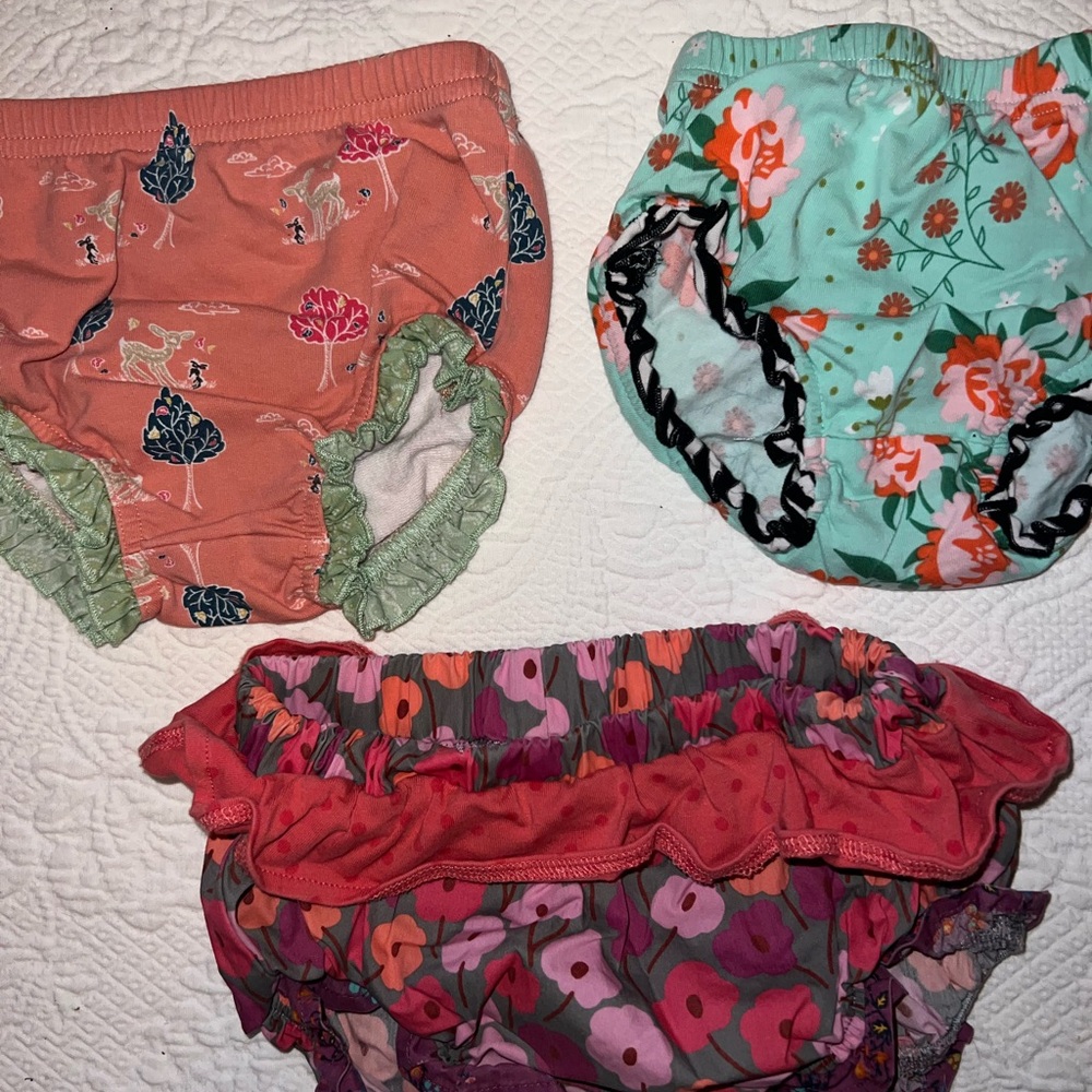Matilda Jane Floral Diaper Covers in Coral, Mint & Pink